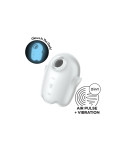 Succhia Clitoride Satisfyer Glowing Ghost Bianco