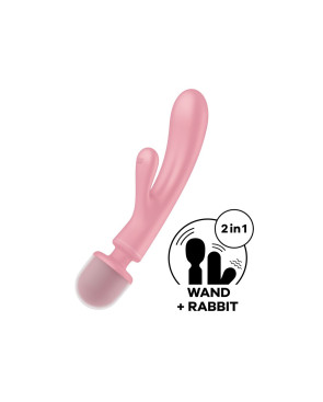 Vibratore Doppia Stimolazione Satisfyer Triple Lover Rosa