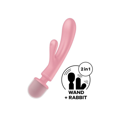 Vibratore Doppia Stimolazione Satisfyer Triple Lover Rosa