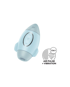 Succhia Clitoride Satisfyer Mission Control Azzurro