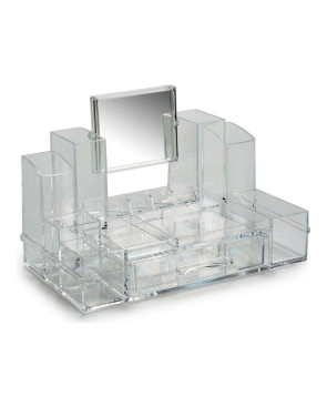 Organizer per trucchi Berilo 6221 Trasparente 15,5 x 19,5 x 30 cm