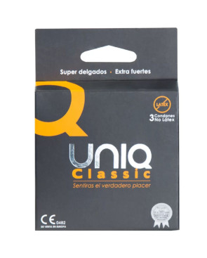 UNIQ - PRESERVATIVO SENZA LATTICE CLASSIC 3 UNITÀ