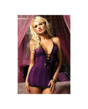 Vestito Seven Til Midnight Nero Lilla (Taglia unica)