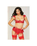 Set di Lingerie Seven Til Midnight Rosso