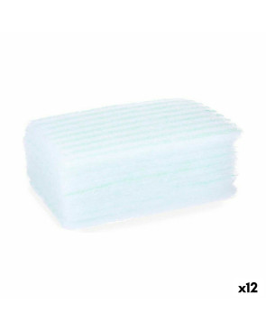 Spugna per il Corpo Berilo 11880014 Azzurro Bianco 19,5 x 12 x 1,5 cm Sapone (12 Unità)