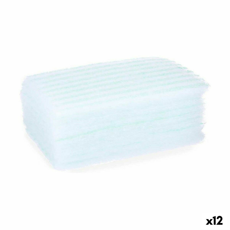 Spugna per il Corpo Berilo 11880014 Azzurro Bianco 19,5 x 12 x 1,5 cm Sapone (12 Unità)