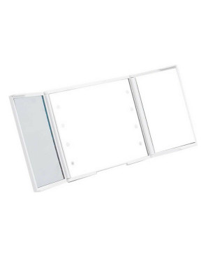 Specchio Tascabile Berilo YXL2150-CC01 Bianco ABS 1,5 x 9,5 x 11,5 cm Luce LED (12 Unità)