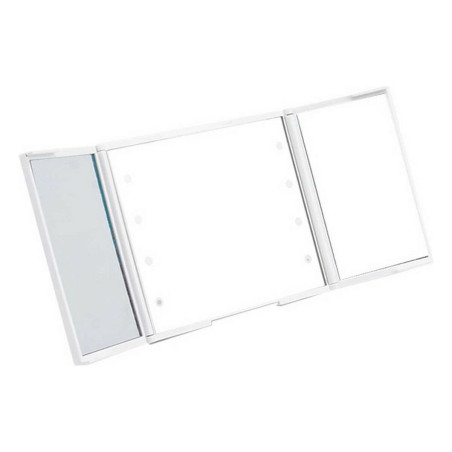Specchio Tascabile Berilo YXL2150-CC01 Bianco ABS 1,5 x 9,5 x 11,5 cm Luce LED (12 Unità)