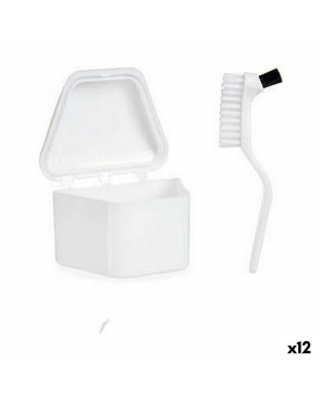 Set per Dentiere Berilo 37589 Bianco polipropilene (12 Unità)