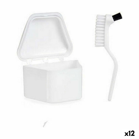 Set per Dentiere Berilo 37589 Bianco polipropilene (12 Unità)