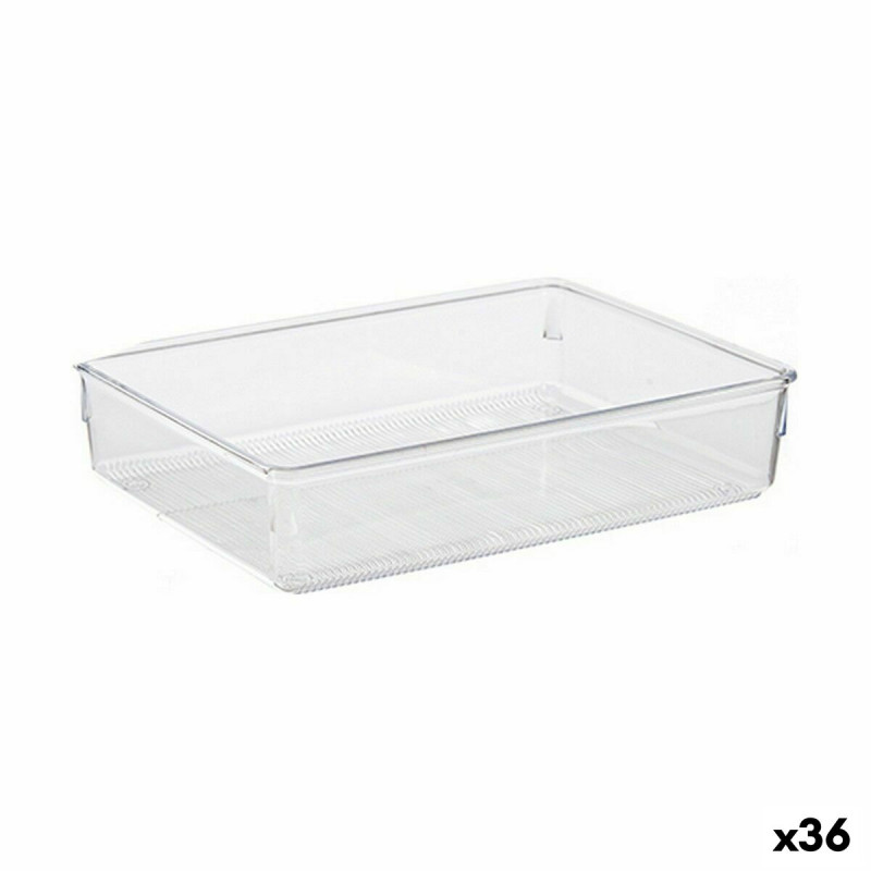 Contenitore per Sistemare Multiuso CH99113-1 Trasparente Plastica 24 x 5,5 x 15,8 cm Multiuso (36 Unità)