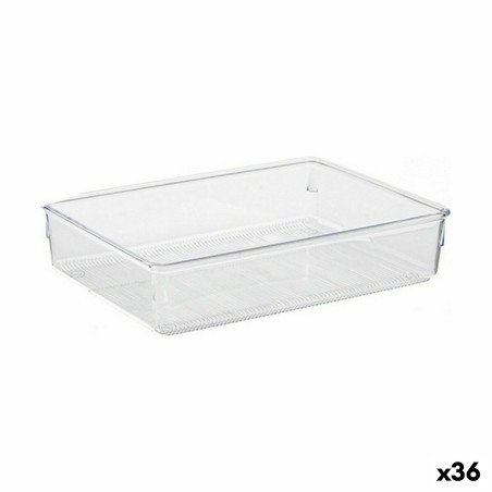 Contenitore per Sistemare Multiuso CH99113-1 Trasparente Plastica 24 x 5,5 x 15,8 cm Multiuso (36 Unità)