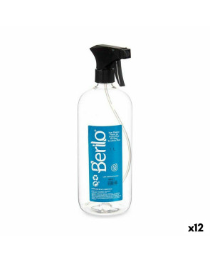 Bottiglia per nebulizzare Berilo SE1325 Nero Trasparente Plastica 1 L (12 Unità)