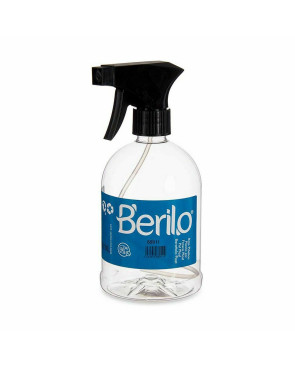 Bottiglia per nebulizzare Berilo SE1205-ROCIADOR Nero Trasparente Plastica 500 ml (12 Unità)