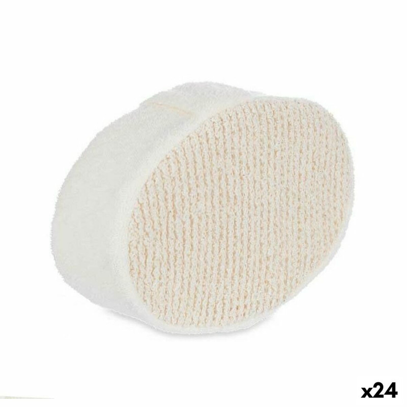 Spugna per il Corpo Berilo B7081-8 Bianco Beige 15 x 5 x 10 cm (24 Unità)