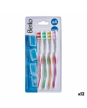 Spazzolino da Denti Berilo AR1410003 Giallo Azzurro Rosso Verde (12 Unità)