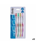 Spazzolino da Denti Berilo AR1410003 Giallo Azzurro Rosso Verde (12 Unità)