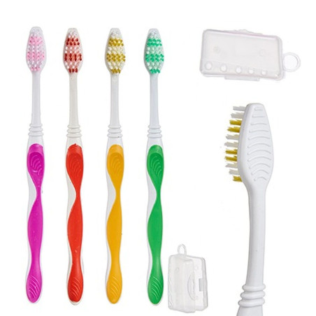 Spazzolino da Denti Berilo AR1410003 Giallo Azzurro Rosso Verde (12 Unità)