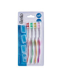 Spazzolino da Denti Berilo AR1410003 Giallo Azzurro Rosso Verde (12 Unità)
