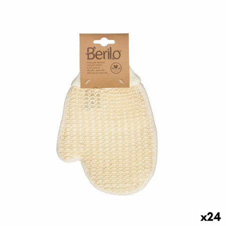 Spugna da Bagno Berilo B7083-12 Bianco Beige (24 Unità)