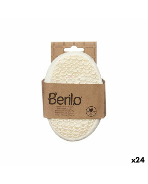 Spugna per il Corpo Berilo B7083-8 Bianco Beige 11 x 15 x 5 cm (24 Unità)