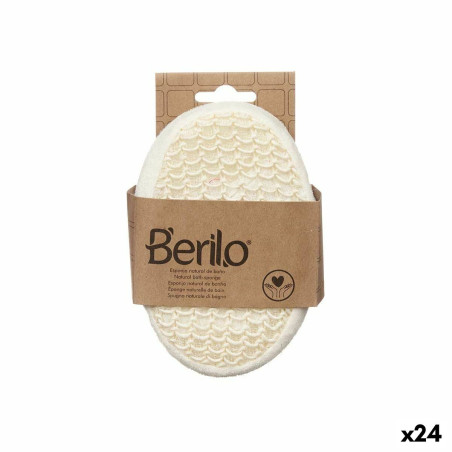 Spugna per il Corpo Berilo B7083-8 Bianco Beige 11 x 15 x 5 cm (24 Unità)