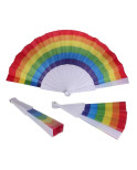 PRIDE - VENTAGLIO IN TESSUTO CON BANDIERA LGBT PRIDE - VENTAGLIO IN TESSUTO CON BANDIERA LGBT