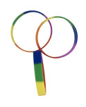 PRIDE - BRACCIALE IN SILICONE CON BANDIERA LGBT PRIDE - BRACCIALE IN SILICONE CON BANDIERA LGBT