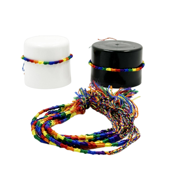 PRIDE - FINE THREAD LGTB FLAG BRACELET PRIDE - FINE THREAD LGTB FLAG BRACELET