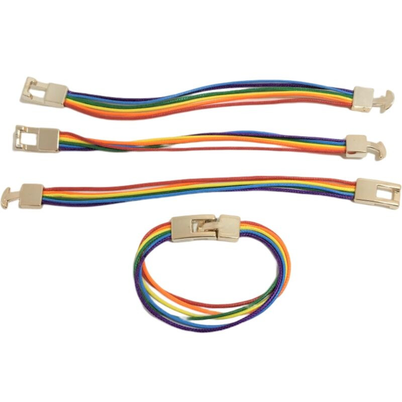 PRIDE - BRACCIALE CON CORDA BANDIERA LGBT PRIDE - BRACCIALE CON CORDA BANDIERA LGBT