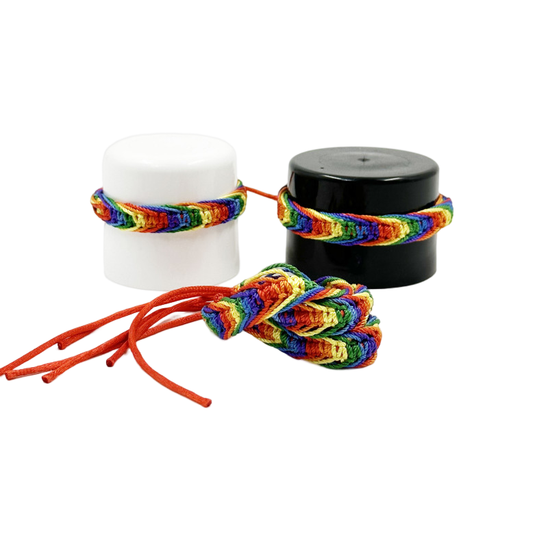 PRIDE - LGBT FLAG BRAIDED THREADS BRACELET PRIDE - LGBT FLAG BRAIDED THREADS BRACELET