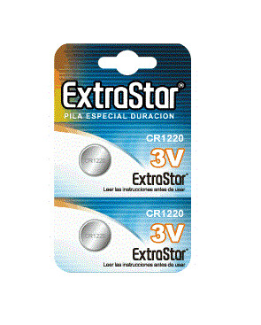 EXTRASTAR - PACCO BATTERIE CR1220 3V 2