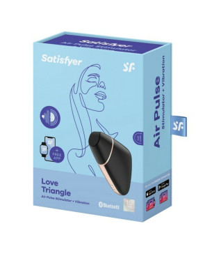 Succhia Clitoride Love Triangle Air Pulse Satisfyer Love triangle Nero