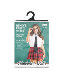 Costume Erotico Teacher’s Pet School Girl Rosso Taglia unica