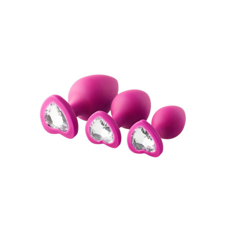 Plug Anale Dream Toys Flirts Rosa 3 Pezzi