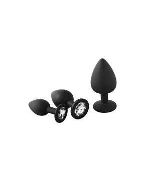 Plug Anale Dream Toys Fantasstic Nero 3 Pezzi