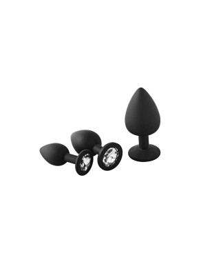 Plug Anale Dream Toys Fantasstic Nero 3 Pezzi