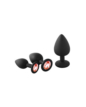 Plug Anale Dream Toys Fantasstic Nero 3 Pezzi