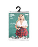 Costume Erotico Teacher’s Pet School Girl Rosso Queen size