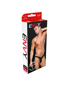 Tanga Envy Lowrise Zip Nero S/M