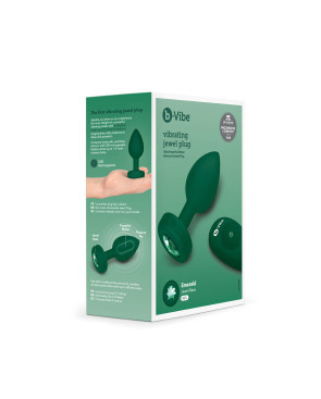 Plug Anale B-Vibe Vibrating Jewel Verde M/L