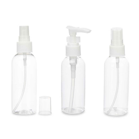 Set da Viaggio Berilo CH56289 Bianco Trasparente Plastica (36 Unità)