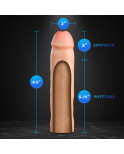 Cover per pene Blush Performance Plus Carne Ø 3,8 cm 21,6 cm