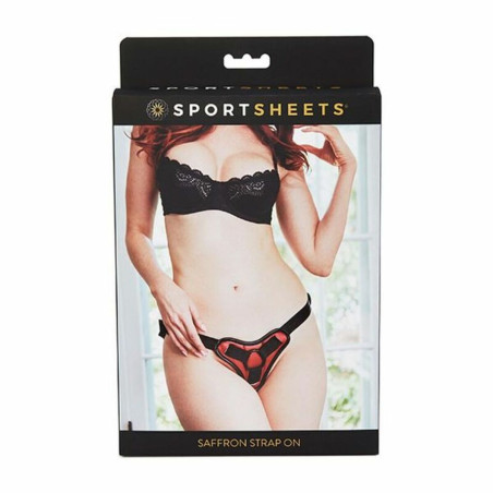 Cinghia New Comers Sportsheets Nero/Rosso 100 % Poliuretano
