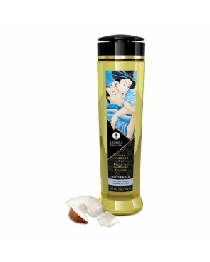 Olio per Massaggio Erotico Coconut Thrills Shunga Adorable (240 ml)