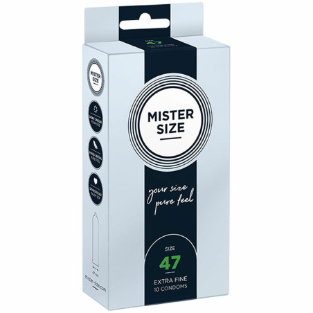 Preservativi Mister Size 04136400000 Extra sottili (47 mm)