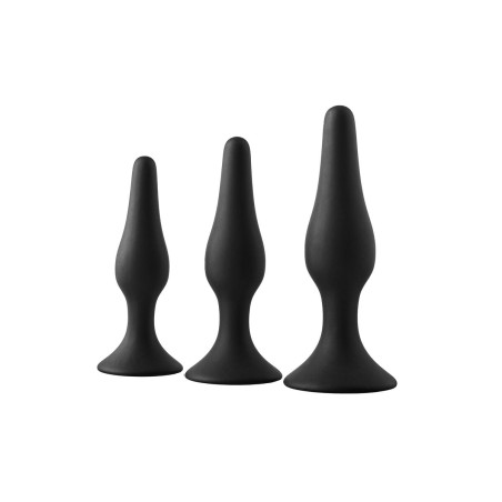 Plug Anale Dream Toys Fantasstic Nero 3 Pezzi