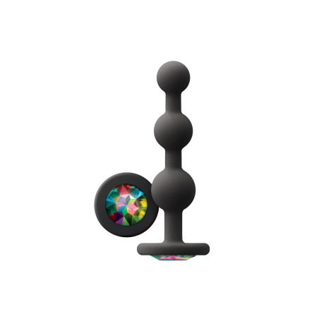 Plug Anale NS Novelties Glams Nero (9 cm)