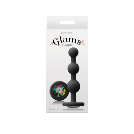 Plug Anale NS Novelties Glams Nero (9 cm)