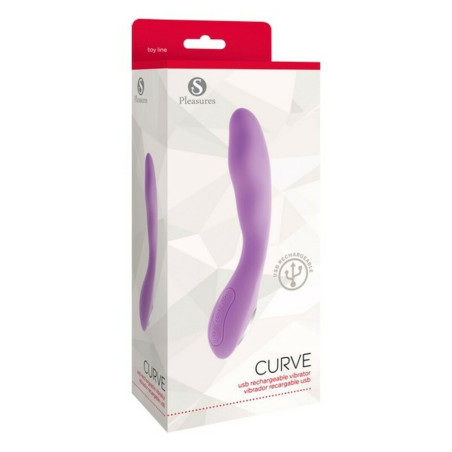 Vibratore per il Punto-G S Pleasures Curve Candy Lilla
